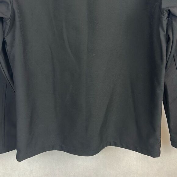 Swiss Tech Mens Softshell Jacket Sz Small Black Front Zip Hand Pockets - Picture 7 of 11
